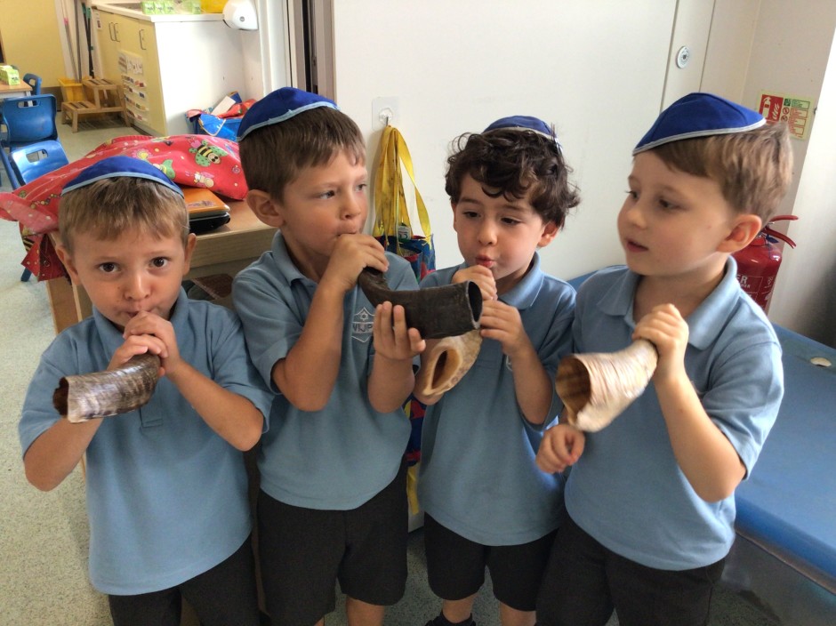 Shofar blowing