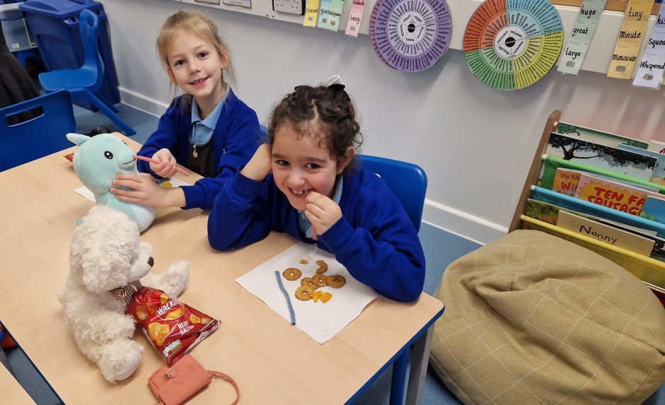 Teddies in school